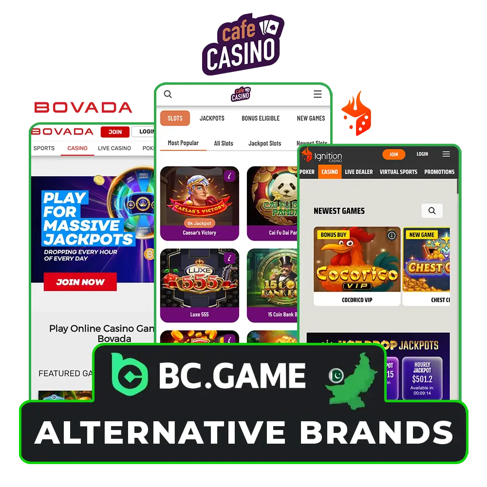 Check out the best alternatives to BC Game Casino.
